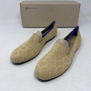 Rothy’s The Loafer Sahara Gold Solid Women’s 8 Round Toe Slip on flats. NEW